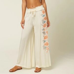 O’neill Ladies Ninette Flood Pants Size Small Color Creamy White